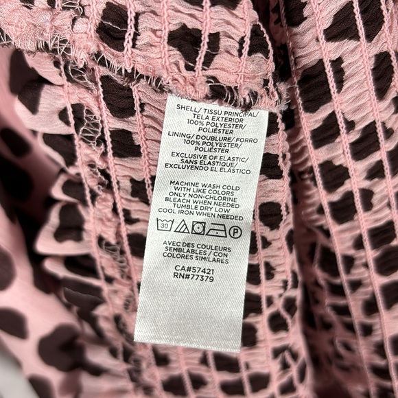 Ann Taylor Smocked High Mock Neck Sheer Long Sleeve Blouse | Size XXLT - Picture 7 of 8